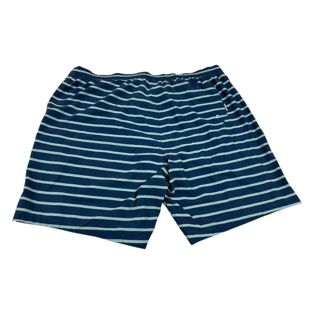 Bonobos Men's XXL Blue Striped Lined‎ Swim Shorts Trunks